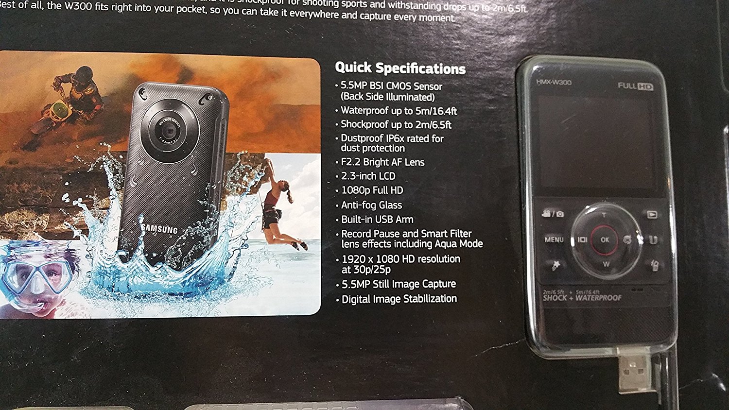 Limited SAMSUNG HMXW300 Full HD 1080p Pocket Camcorder Bundle N6 free