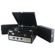 New PYLE PRO PLTT82BTBK Retro-Style Bluetooth Briefcase Turntable with Vinyl to MP3 Recording