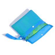 Sand Away Beach Mesh Bag Tote, Tune Up Swim Toys Boating Etc. Stay Away From Sand Mesh Bag (Blue) N7