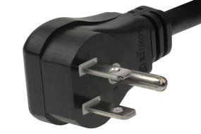 SF Cable, US Universal Right Angle Both Side Power Cord, IEC320 C13 to NEMA 5-15P (6 Feet) N3
