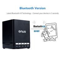 ONVO AJ-66 Blue Portable Wireless Bluetooth 4.0 Speaker Powerful Sound for Apple Devices &amp; Smartphones N11