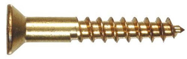 The Hillman Group 7553 Brass Flat Head Slotted Machine Screw, 6-32 x 3/4-Inch, 6-Pack by The Hillman Group