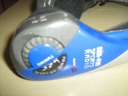 Lenoxx Sound AM/FM Sport Radio Headphone Model# Lenoxx Sound 885M (Dark Blue/Grey/Black version) N8