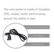 JACKYLED 2-PACK 16AWG Power Cord, Universal Power Cord, NEMA 5-15P to NEMA 5-15R, Black, 10 Feet/3m, UL listed N2