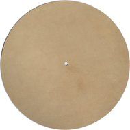 Genuine Leather Turntable Platter Mat - Tan Suede N2