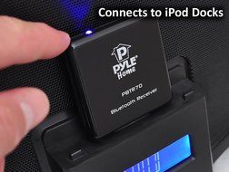 Pyle PLBACS Bluetooth Music Streaming Digital Alarm Clock and Receiver System with FM Radio, 30-Pin iPod Dock... N6
