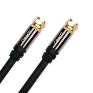 GearIt Digital Audio/Video (25 Feet/7.5 Meters)UL CL2 RG-6 F Type Gold Plated Coaxial Cable Connectors, White N8