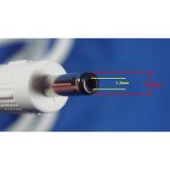Hanvex HDCA20W 20 ft 1.3mm x 3.5mm DC Power Adapter Extension Cable, 20AWG, White, UL2464 Cable N2