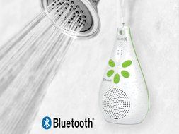 Bluetooth Shower Speaker SoundX SMI438BTX Wet Slim Bluetooth Waterproof Shower Speaker + Built-in Microphone +...