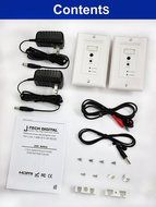 J-Tech Digital(Receiver Only) Hdmi Extender Over Tcp/ip Ethernet/over Single Cat5e/cat6 Cable 1080p with IR Remote... N30