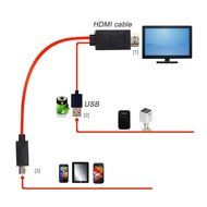 KSRplayer MHL 11 Pin Micro USB to Hdmi Adapter Cable 1080p Hdtv for Samsung Galaxy S5, S4, S3, Note 3, Note 2,... N4