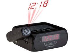 Hip Street HS-CRP329 Projection Clock Radio with Aux-In (Black) (Discontinued by Manufacturer)