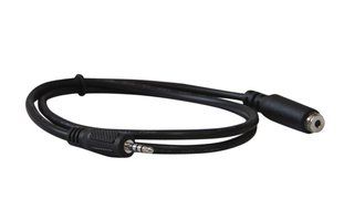 YCS Basics 12 foot 2.5mm male to female 4 conductor headphone / aux cable N6