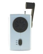 Kikkeland Solar Powered Crank Radio - White N2