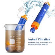 Etekcity 2Pack Portable 1500L Emergency Camping Water Filter, 3-stage filtration , 0.01 Micron, Survival Kit Supplies N7