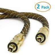 Aurum Gold Series Toslink Cable - Digital Optical Audio Cable - 30 Feet N6