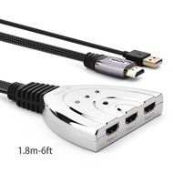 HDMI Switcher, Kinps&reg; 3 Port HDMI Switch for Switching Multiple Input Sources, High Speed Supports High Resolution... N4