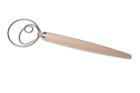 Banneton Bakers Set (4 pieces) - 8.66" Banneton Rattan Proofing Basket with Liner, Danish Dough Whisk, Dough Scraper... N4