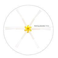 I-clean Replacement Robot Vacuum Cleaner Parts 5Pcs Side Brushes 6-arms &amp; 5Pcs Side Brushes 3-arms for iRobot... N8