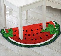 Speaking Life Cute Watermelon Interior Door Mat Carpet Sitting Room Carpet for Gifts 50cm*80cm N4