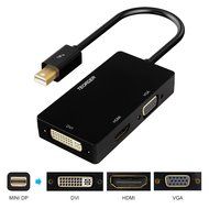 Teorder Thunderbolt Mini Display Port DP to HDMI DVI VGA Adapter Audio Video Full HD 1080p HDTV Adaptor for Mac...