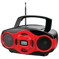 New NAXA NPB-264 RE Portable CD/MP3 Mini Boom Boxes &amp; USB Player (Red)