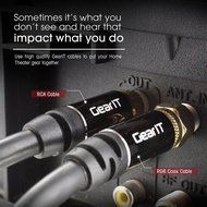GearIt Digital Audio/Video (25 Feet/7.5 Meters)UL CL2 RG-6 F Type Gold Plated Coaxial Cable Connectors, White N12