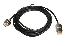 Ysimda Ultra Slim Flexible Series Redmere Active Metallic Shell HDMI 2.0 A to A High-speed Cable, 15ft, 18G, Supports... N6
