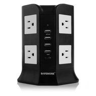 Smart 8-Outlet Home / Office Surge Protector 930 Joules Power Strip 4000W 110-250V Worldwide Voltage Power Socket... N2