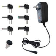 IKOCO 30W Universal AC/DC Adapter Switching Power Supply with Six Adaptor Plugs for 3V to 12V Electronics N6