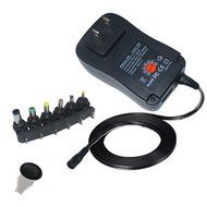 IKOCO 30W Universal AC/DC Adapter Switching Power Supply with Six Adaptor Plugs for 3V to 12V Electronics N7