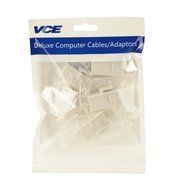 CAT5e Keystone Coupler,VCE (5-PACK) RJ45 Female to Female Insert Coupler UTP CAT5e Keystone inline Coupler -White N5