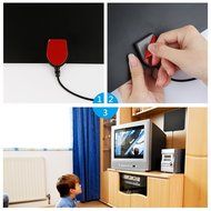 Indoor TV Antenna,YaphteS 50 Miles Ultra Thin Digital HDTV Antenna with Amplifier Signal Booster for the Highest... N3