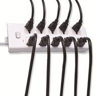 JACKYLED 2-PACK 16AWG Power Cord, Universal Power Cord, NEMA 5-15P to NEMA 5-15R, Black, 10 Feet/3m, UL listed N6