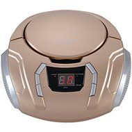 New SYLVANIA SRCD261-B-CHAMPAGNE Portable CD Players with AM/FM Radio (Champagne)