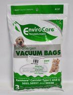 Kenmore 5055, 50557, 50558, Type C, Q, C-5 Canister Vacuum Cleaner Bags