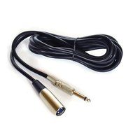 InstallerParts 10 ft XLR 3P Male 1/4" Mono Microphone Cable -- Professional Series -- Stage, DJ, Pro, Studio Cable N3
