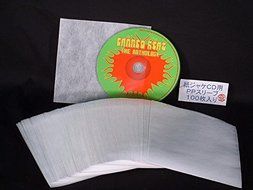 CD INNER Sleeve Square White One Side Clear Import