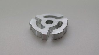 Custom Aluminum 45 Rpm Record Adapter (New).