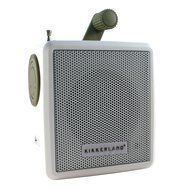 Kikkeland Solar Powered Crank Radio - White N3