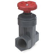 King Brothers Inc. GVG-1000-T 1-Inch Threaded PVC Schedule 80 Gate Valve, Gray by King Brothers Inc.