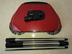 Goldengulf 360 Degree Rotating Hand-Push Dual Brush Cordless Swivel Sweeper Perfect For Floor Tile Manual Dust... N9