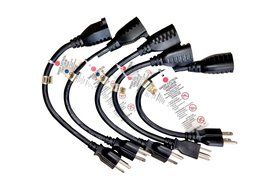 C&amp;E CNE46058 1-Foot Extension Power Cable, 5-Pack