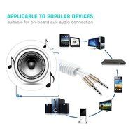 nkomax 3.5mm Gold Plated Premium Auxiliary Male To Male AUX Cable Suitable for iPad, iPhone, iPod, MP3 players... N44