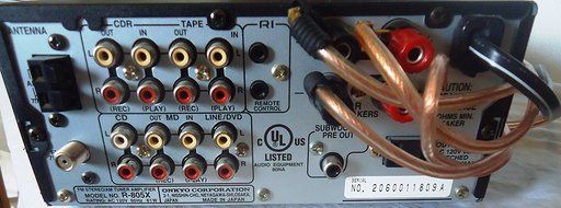 Onkyo R-805X WRAT Mini / Micro Shelf HIFI FM Stereo Tuner Amplifier Complete with D-062AX L &amp; R Speaker System... N7