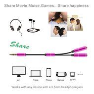 DIKOO 35510011 AUX 3.5mm Male to Male Stereo Audio Cable with In-line Microphone N9