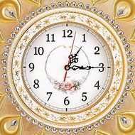 Indian style metal quartz clock/ The sitting room bedroom mute wall clock/ Creativity simple wrought iron wall... N3