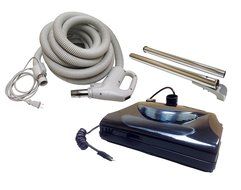 Central Vacuum 30ft 2 way hose Blackhawk electric powerhead kit Nutone Beam Eureka