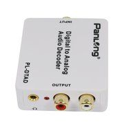 Panlong Optical SPDIF Toslink/ Coaxial Digital to Analog Audio Converter Decoder, Support 5.1 Dolby Digital, DTS... N9