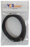 YCS Basics 12 foot 2.5mm male to female 4 conductor headphone / aux cable N8